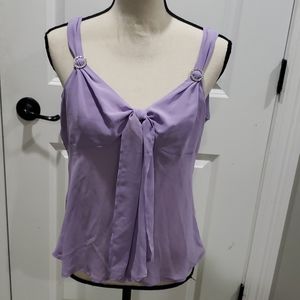 Transparent blouse with rhinestone detail